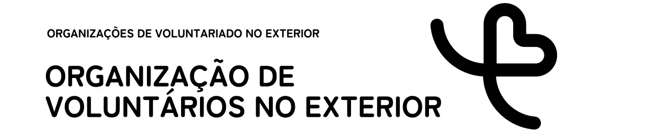 Um conceito simples de organização de voluntários com uma ilustração de um coração