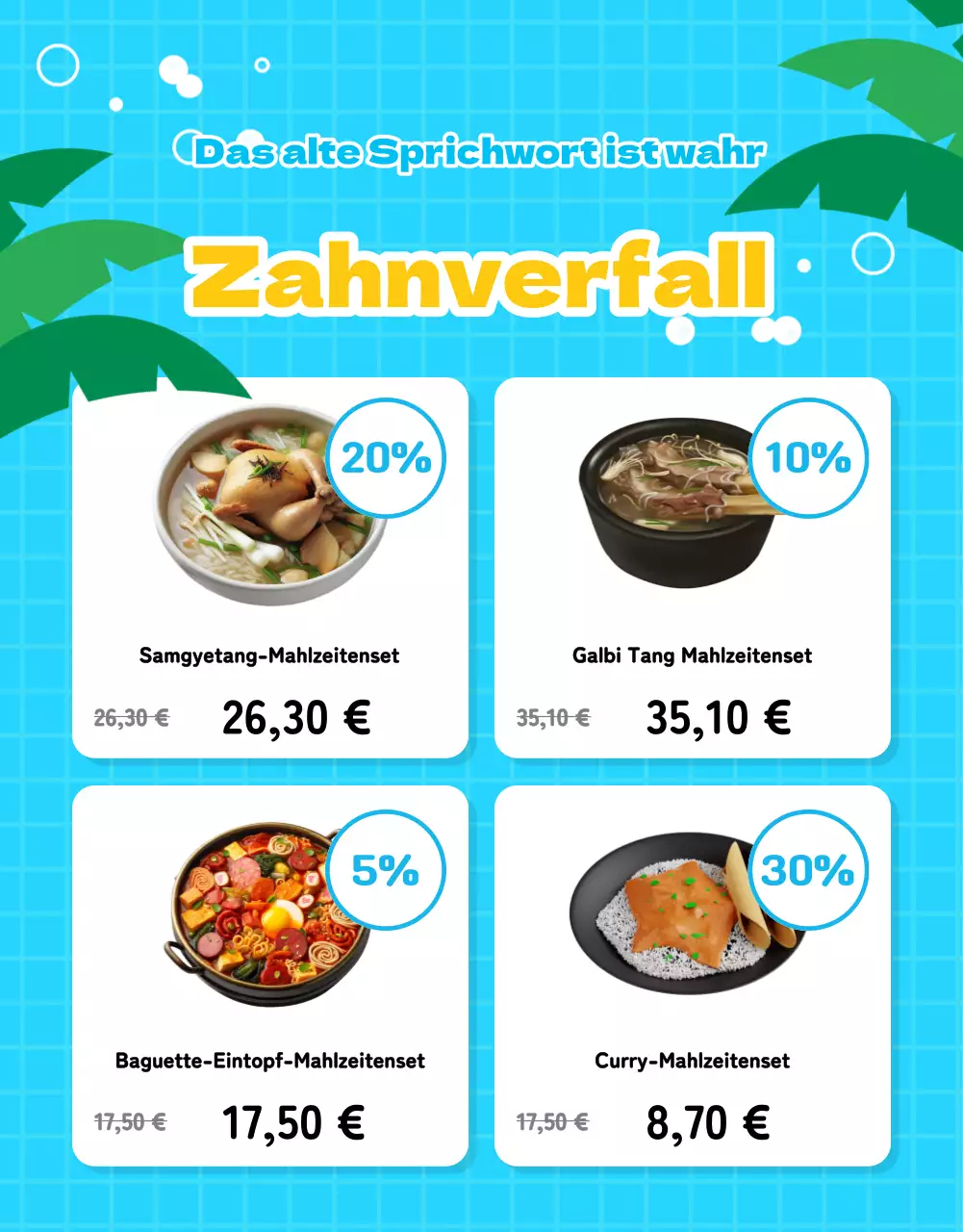 Eine hübsche Sommeraktion in Hellblau fördern