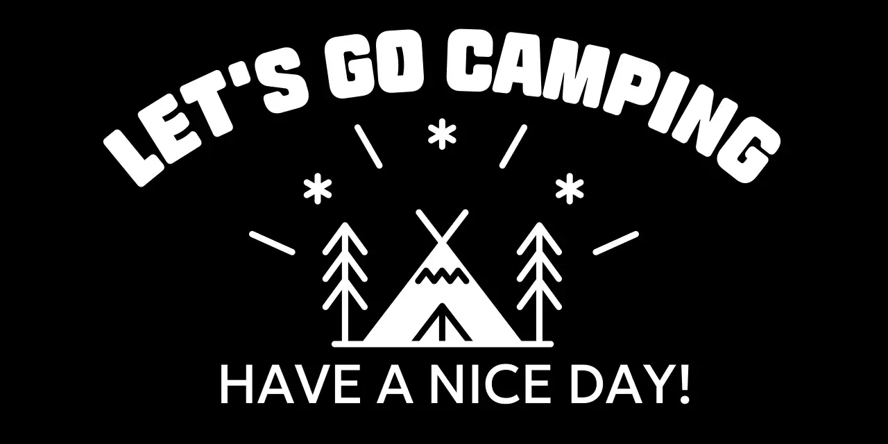 Khu cắm trại tươi sáng với hình minh họa trại