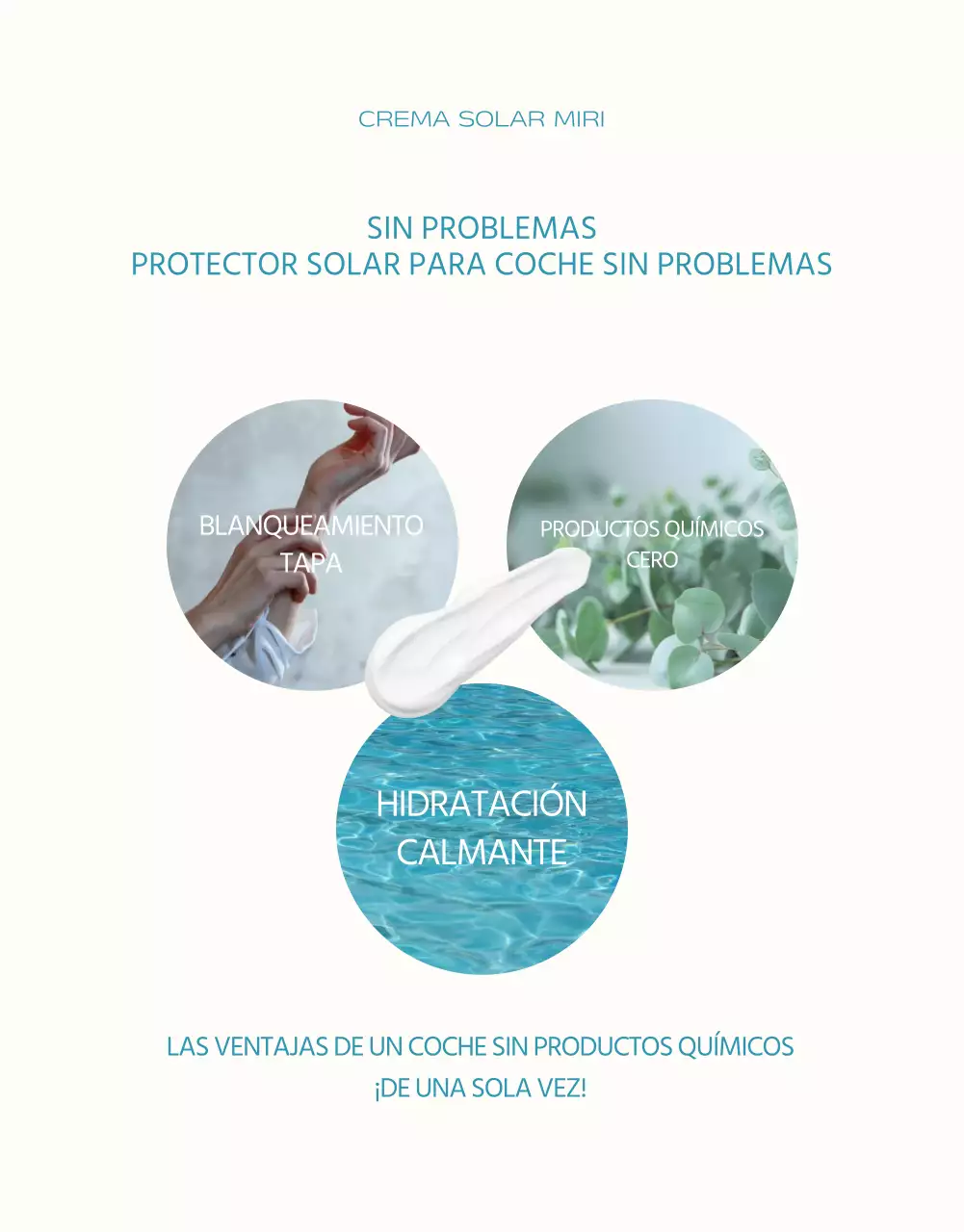 Un simple protector solar en azul claro y naranja explicado