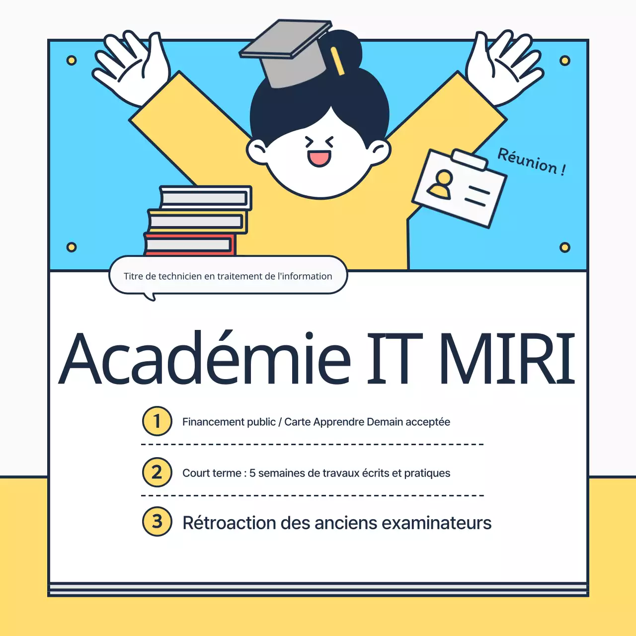 Concernant la certification jaune et bleu clair