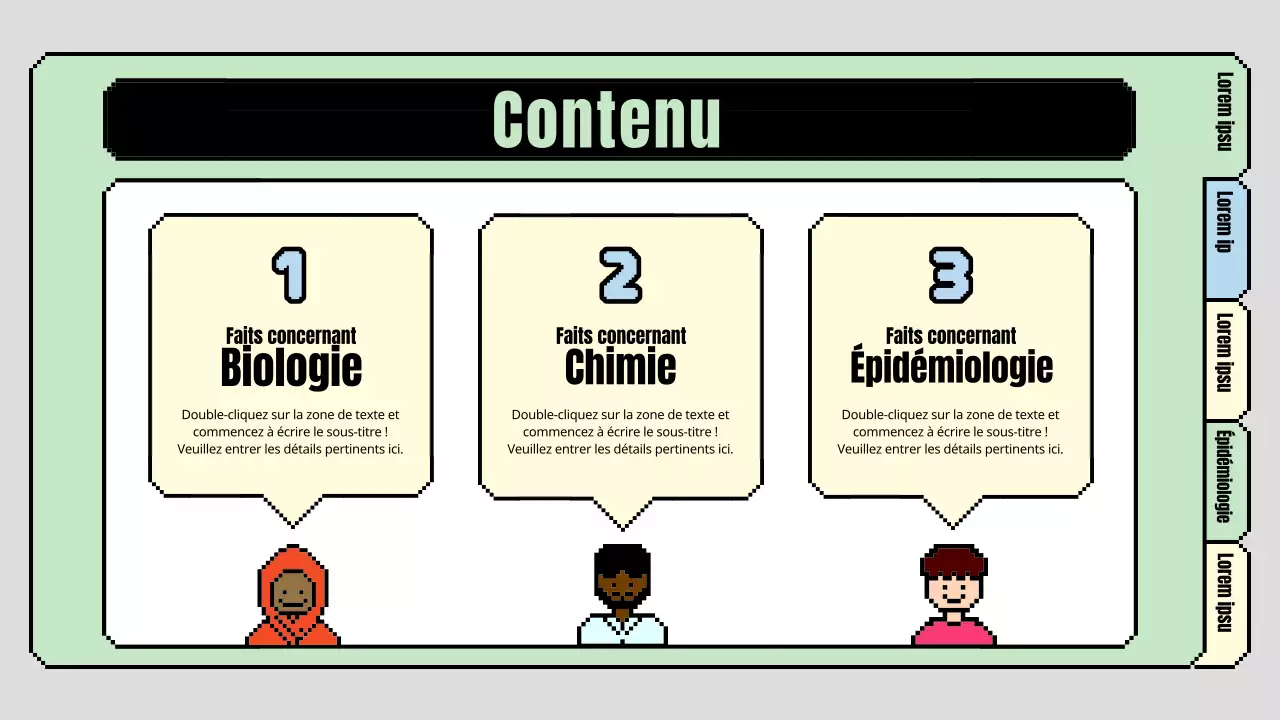 Mignon plan de cours de sciences primaires en bleu clair et vert clair