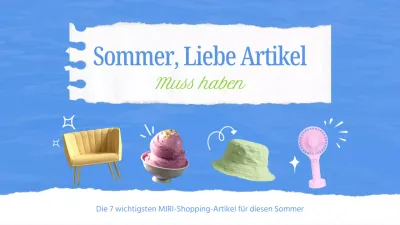 Eine schlichte Sommerstimmung in Chartreuse und Blau MainTitle