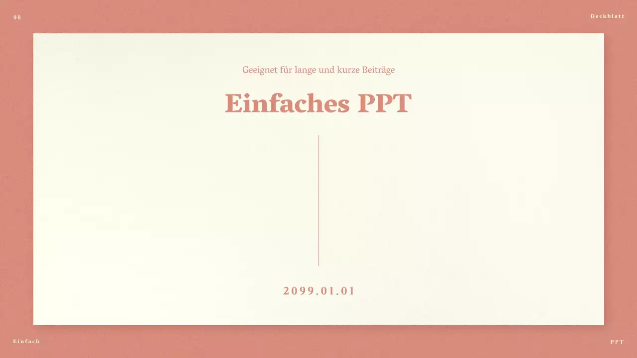 Rosa minimalistische Vorschläge für lange und kurze Beiträge