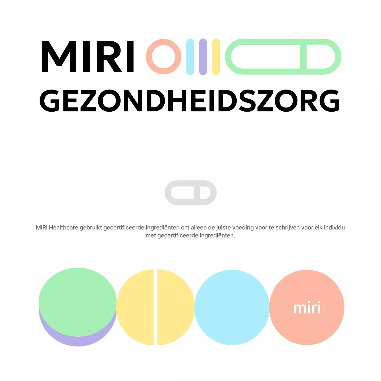 Nutraceutisch merklogo met een gezonde vibe