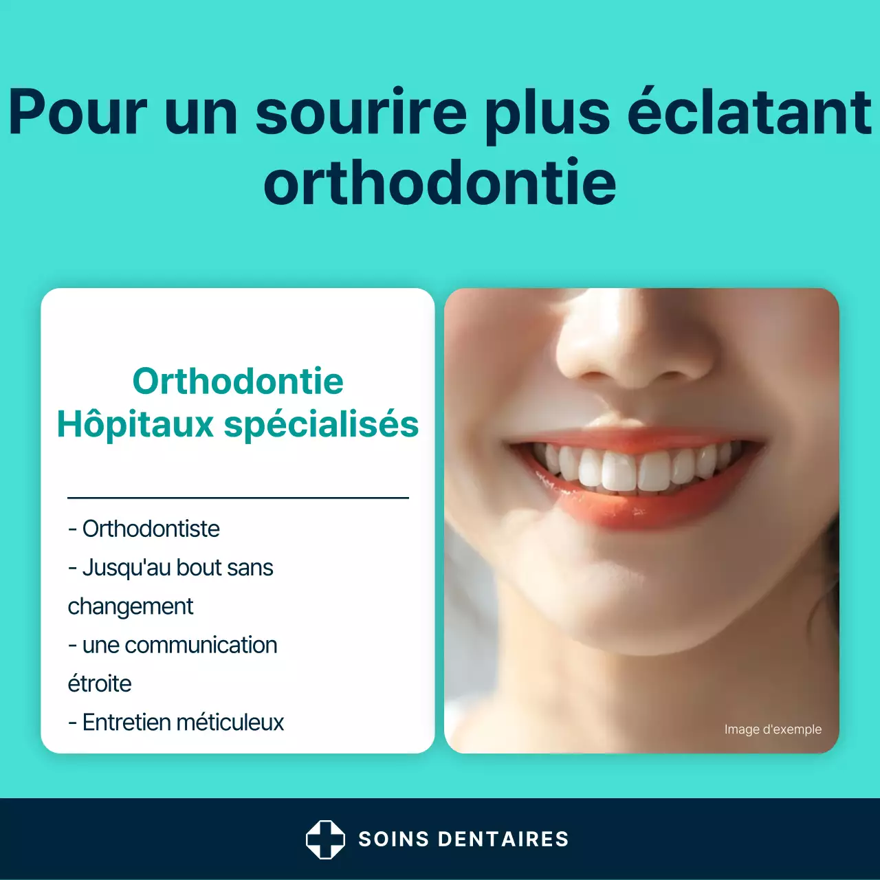 Un simple billet promotionnel sur les soins dentaires à la menthe et au blanc