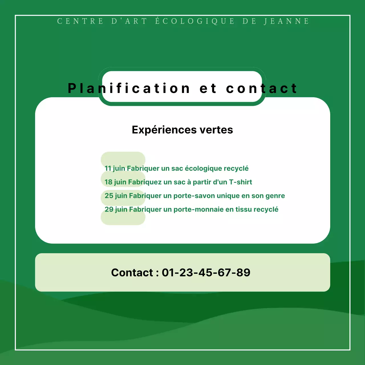 Promouvoir des expériences de recyclage vertes et minimalistes