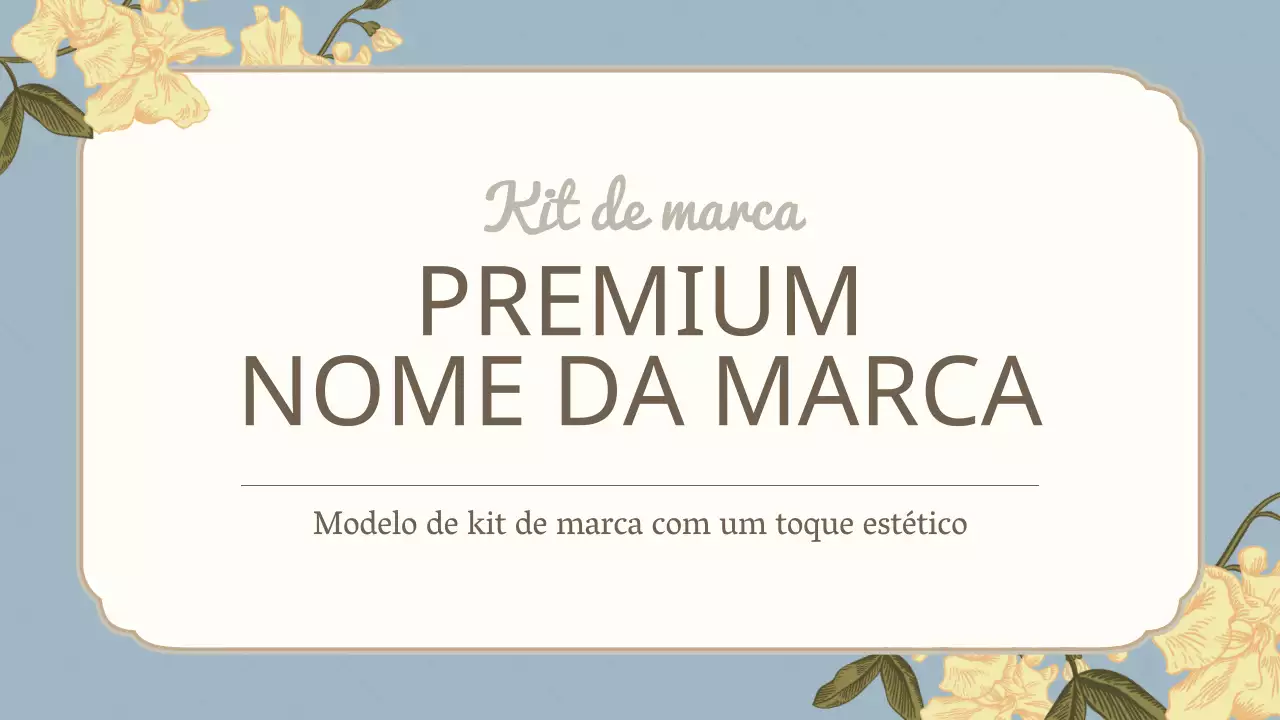 Uma declaração de marca luxuosa em azul claro