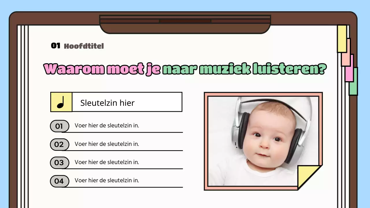 De voordelen van geel en roze Muzieklesmateriaal