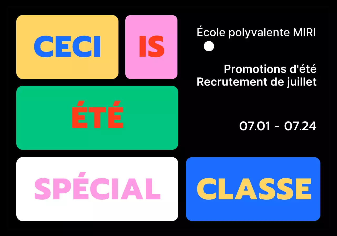 Designs avec des cases de couleurs différentes pour mettre en évidence les phrases