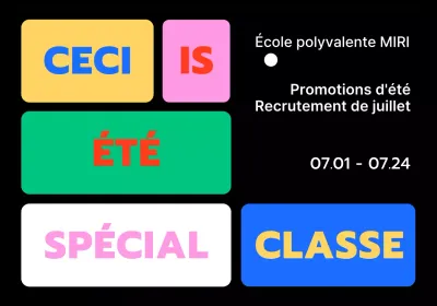 Designs avec des cases de couleurs différentes pour mettre en évidence les phrases
