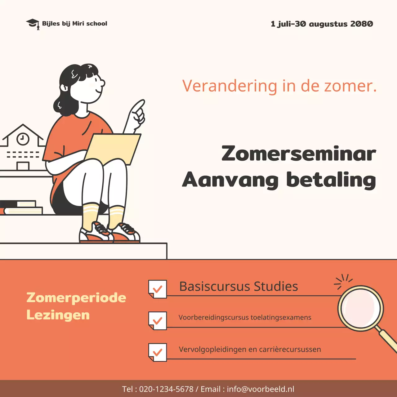 Orange Simple塾 Promoot zomervakantie specials