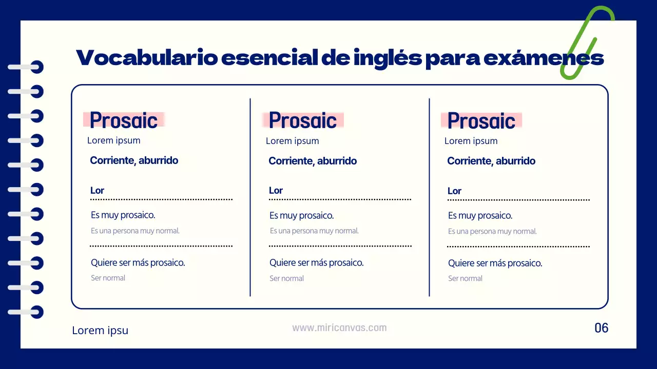 Explicaciones temáticas sencillas en rojo y chartreuse