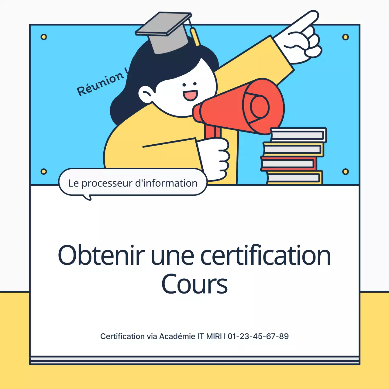 Concernant la certification jaune et bleu clair
