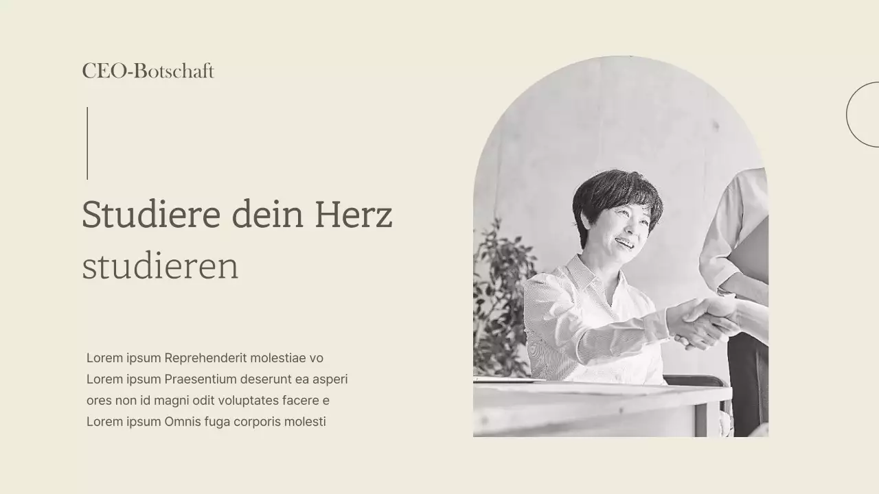 Eine luxuriöse Marke für kleine Unternehmen in Braun und Elfenbein