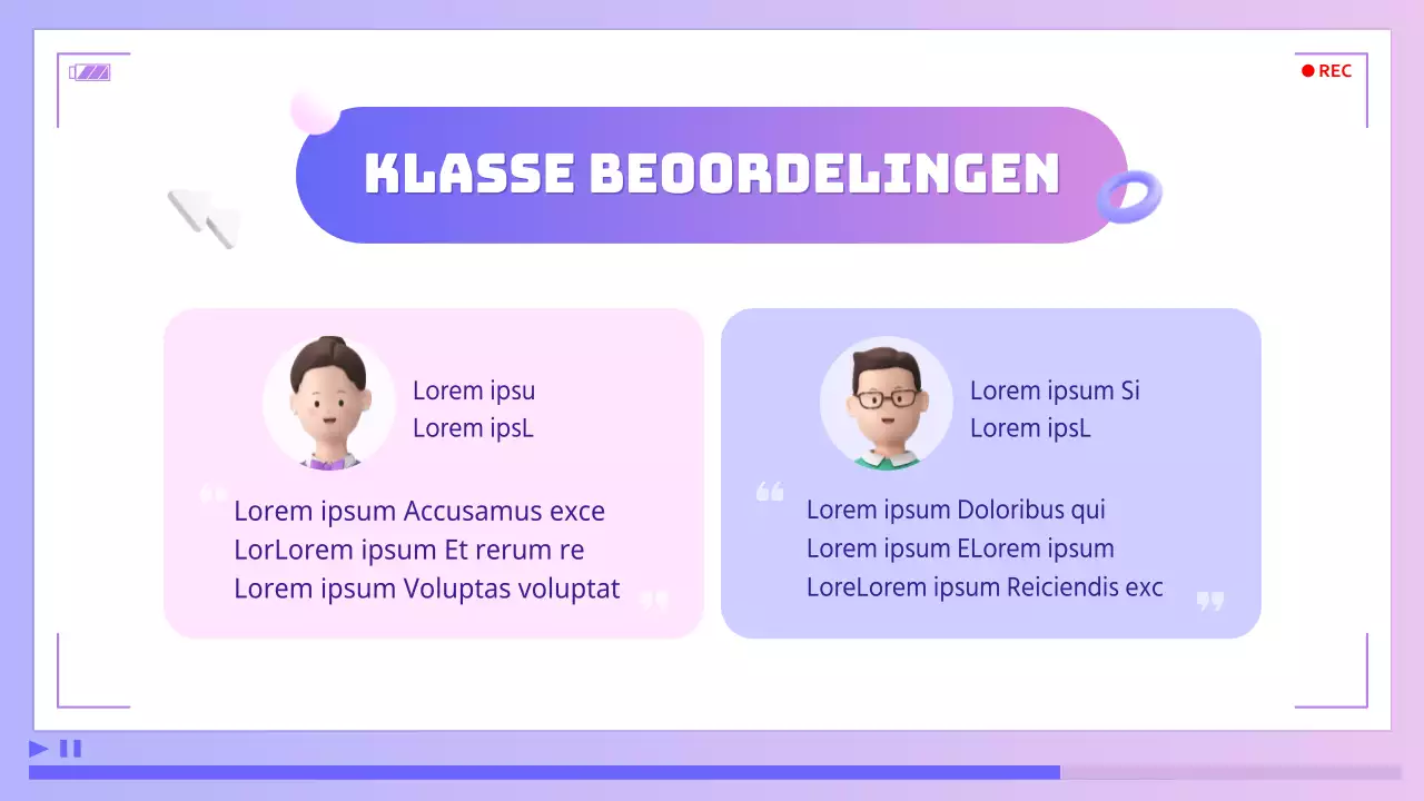 Paarse en blauwe, cybereske videobewerking om lessen in zelfverbetering te promoten