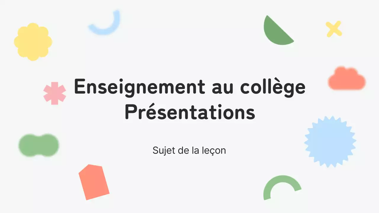 Le plan de cours de l'institutrice grise et douillette