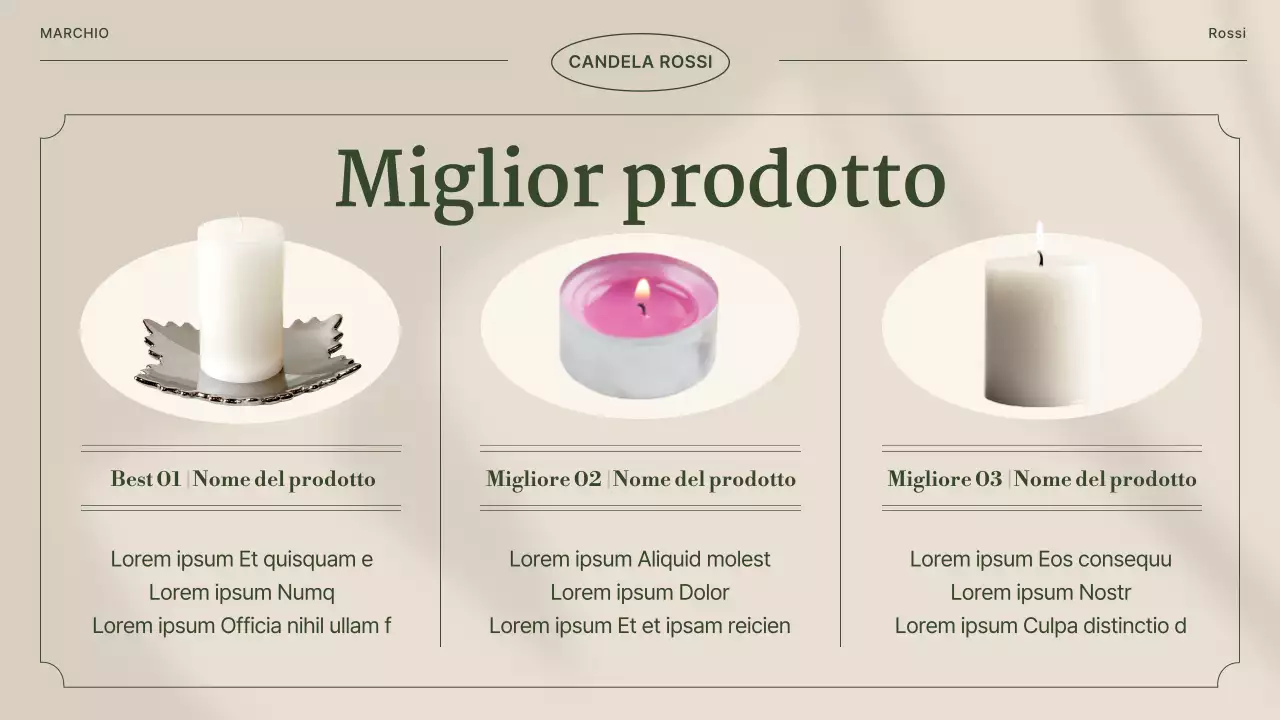 Guida ai laboratori di candele vintage in marrone e verde