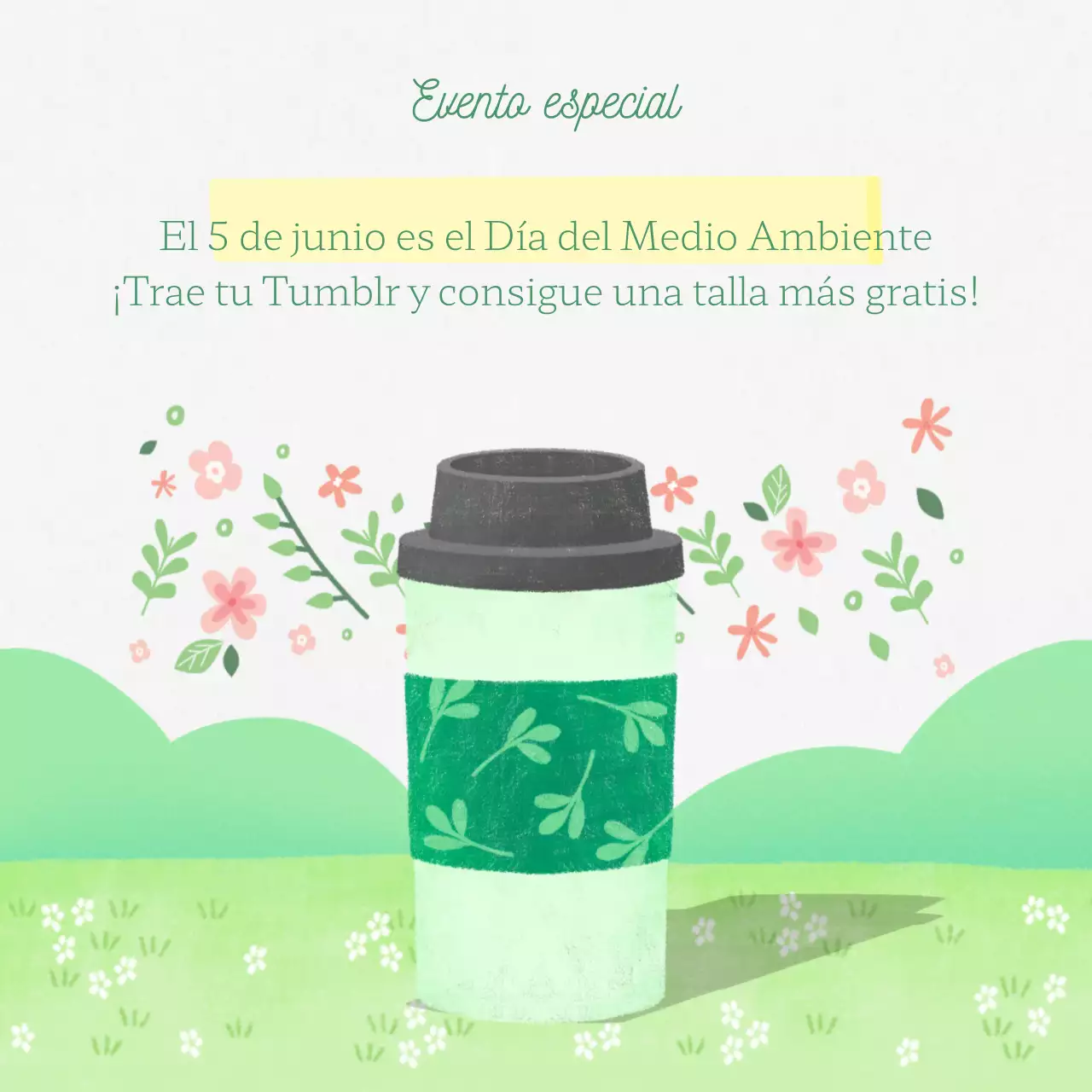 Promover el Día del Medio Ambiente Verde y Natural