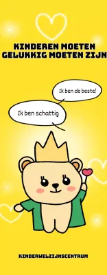 Helder, leuk kinderwelzijnscentrum met schattige figuurtjes