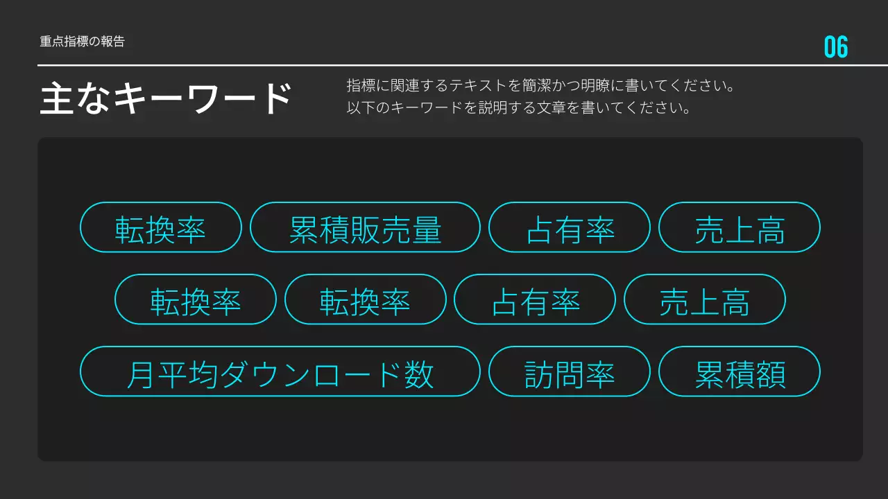 黒 モダン 資料 プレゼンテーション