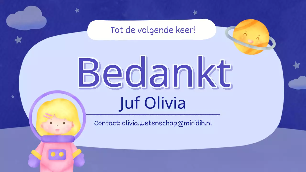 Een leuk educatief hulpmiddel voor ruimtewetenschap van Paars en Geel