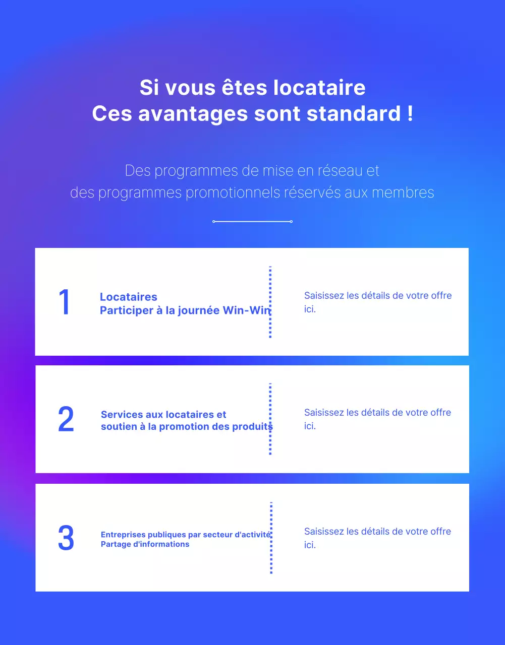 Promouvoir l'espace de bureau partagé moderne de Blue