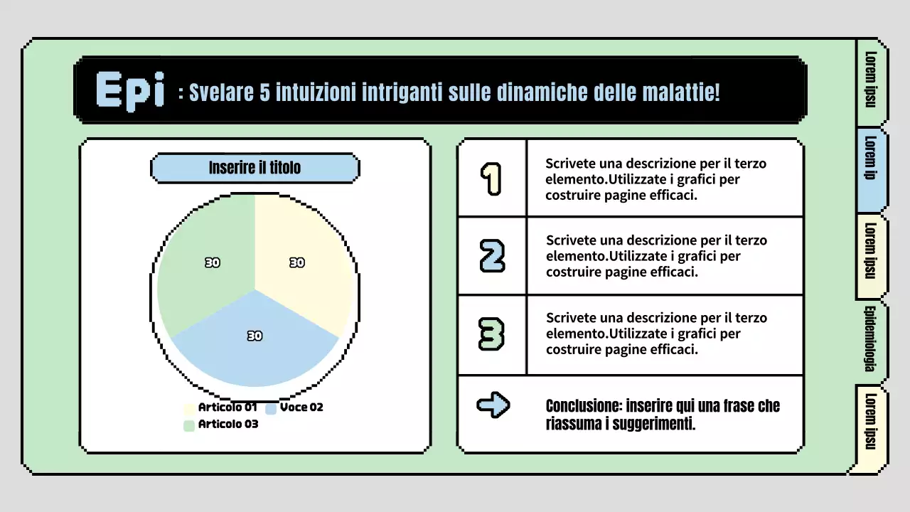 Un simpatico programma di lezioni di scienze primarie in azzurro e verde chiaro