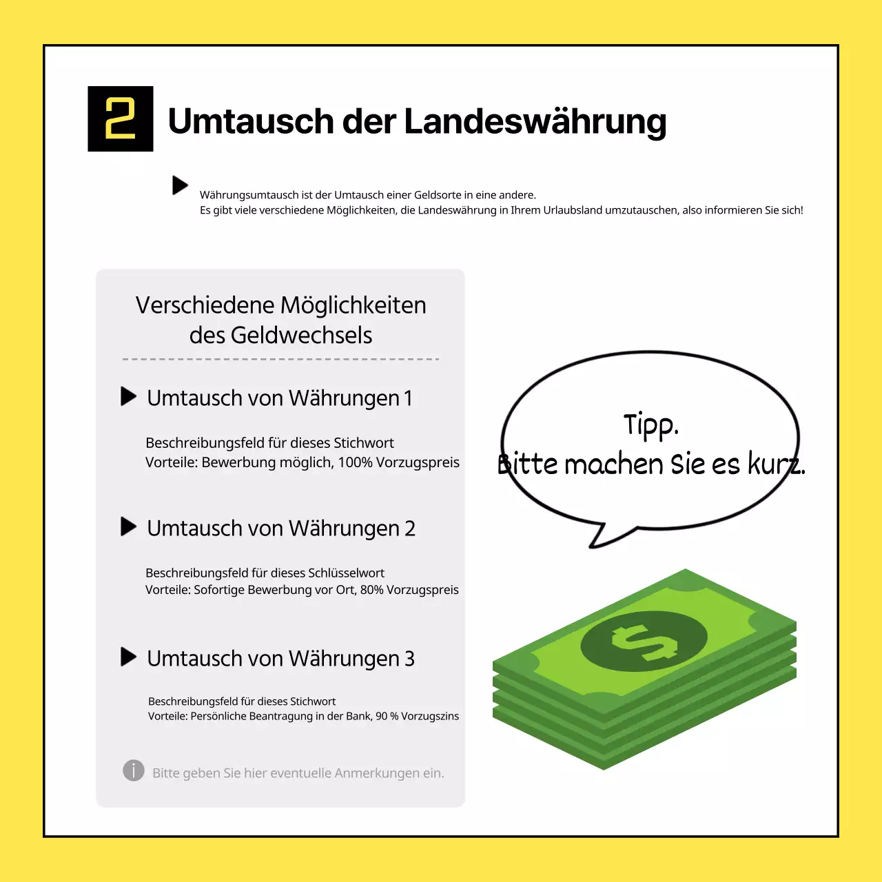 Über die einfache gelb-schwarze Checkliste für internationales Packen