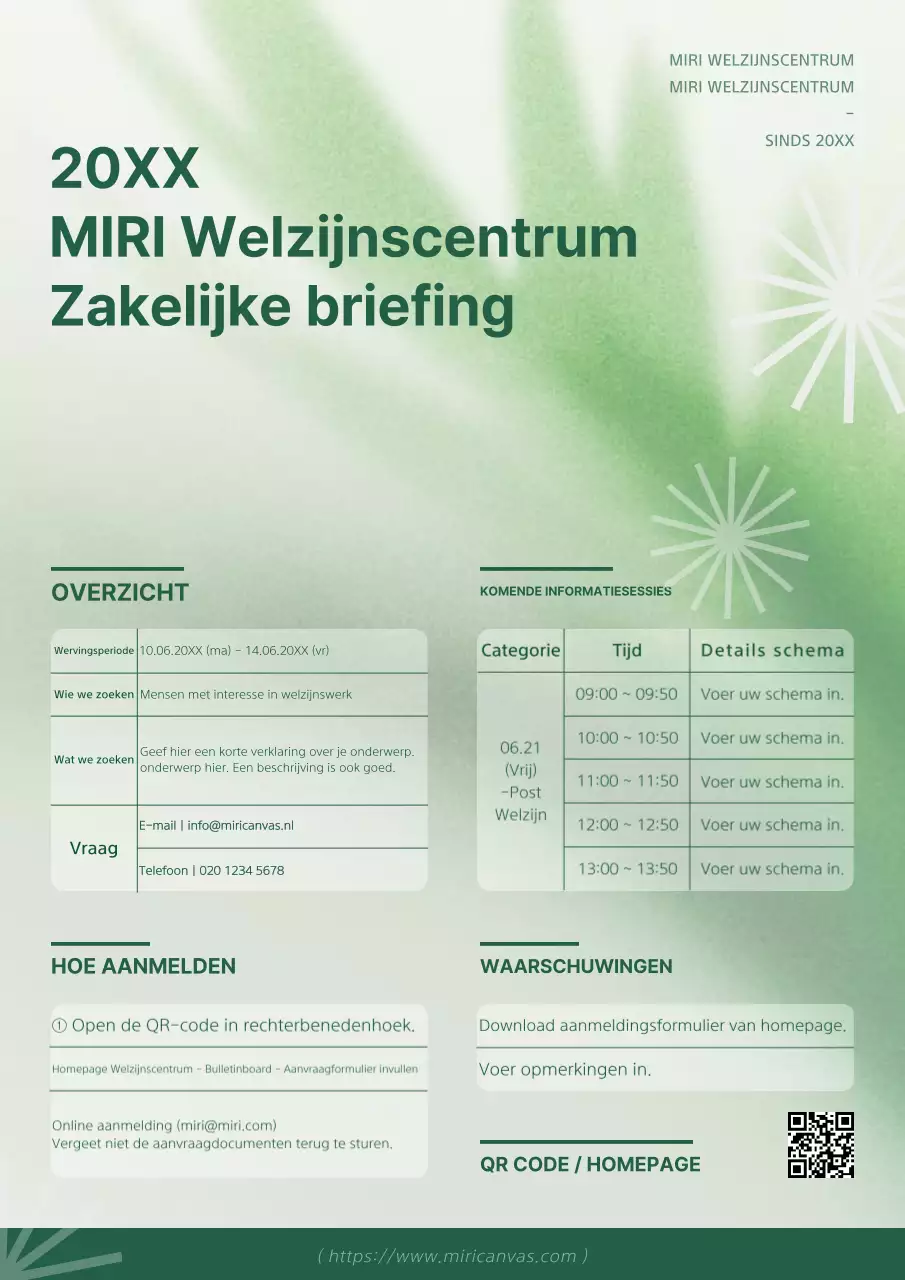 Promoot je pitch in groen en wit