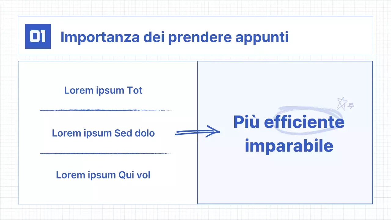 Elementi di calligrafia semplice in blu Risorse per le lezioni