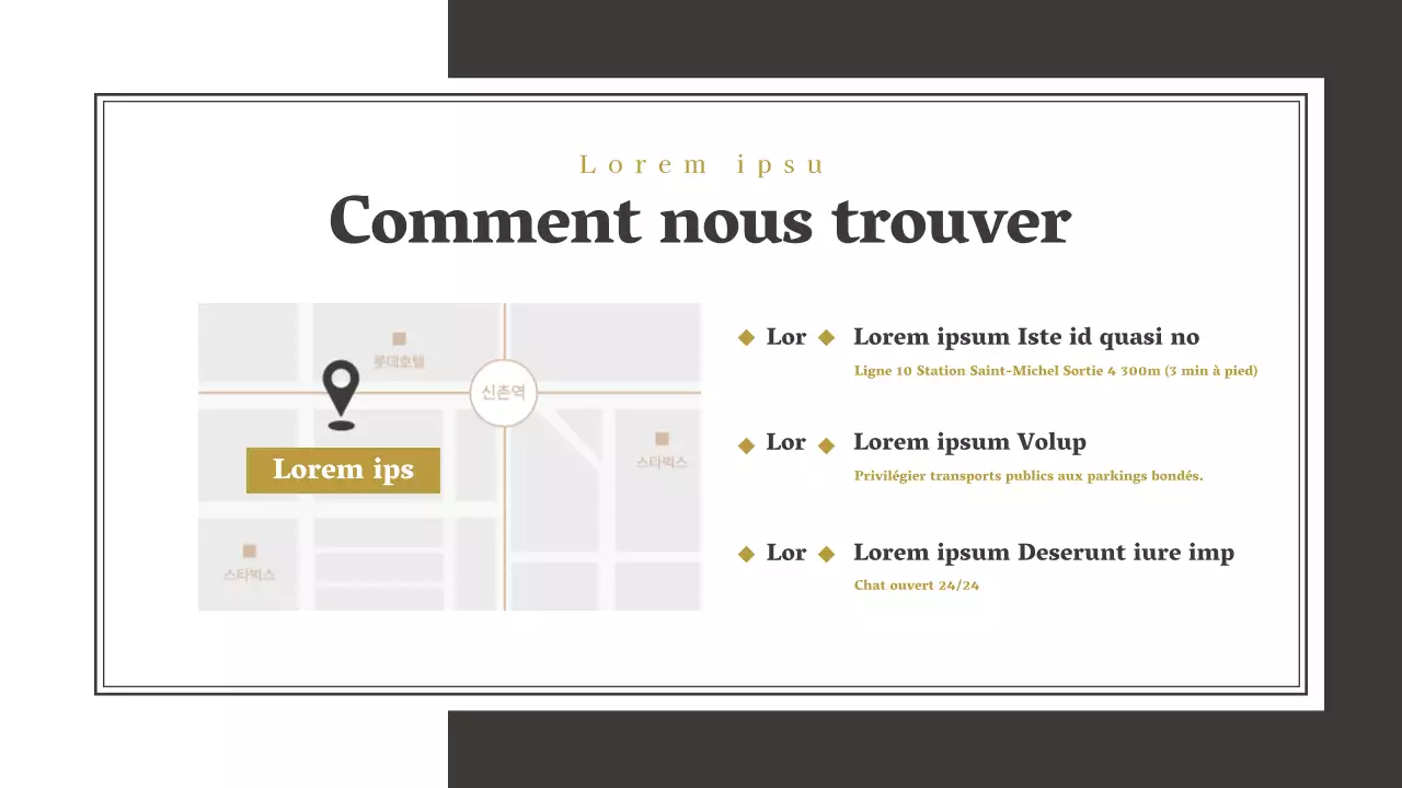 Profil d'entreprise d'un cabinet d'avocats simple brown and white