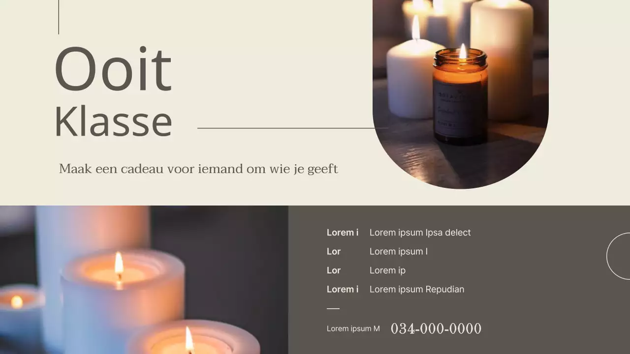 Een luxueus kleinzakelijk merk in bruin en ivoor
