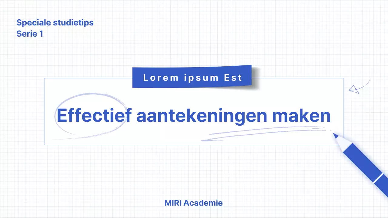 Eenvoudige handschriftelementen in blauw Lesmateriaal