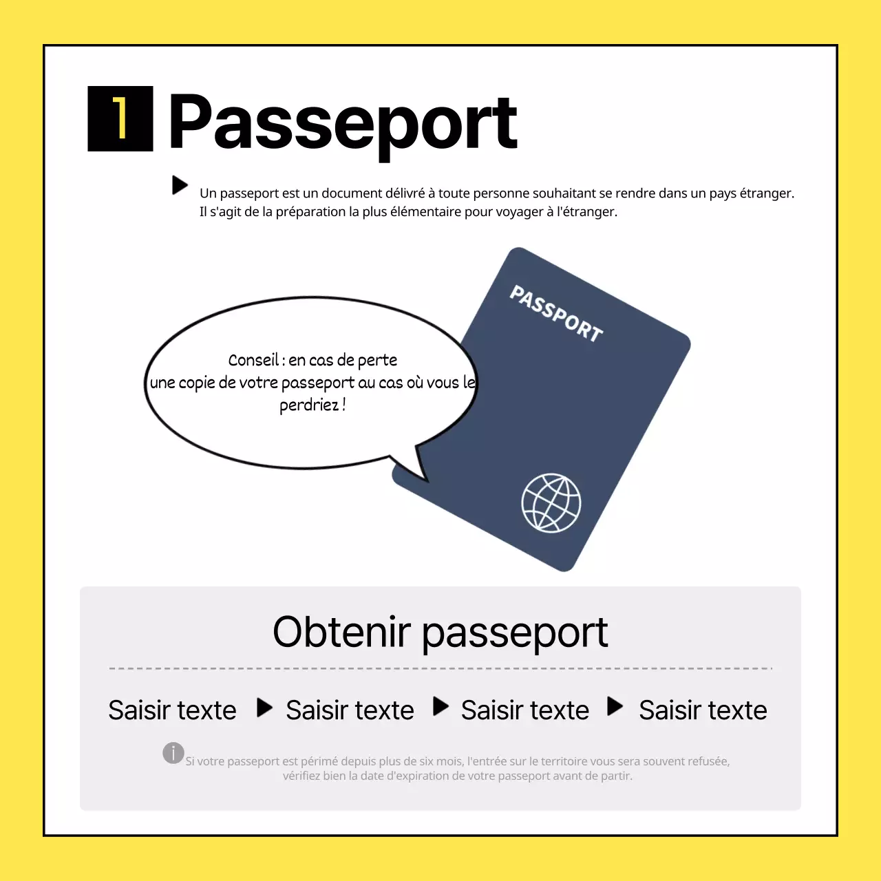 À propos de la simple liste de contrôle jaune et noire pour l'emballage international