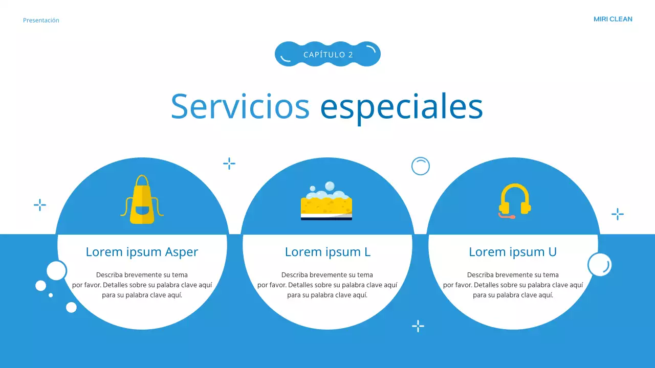 Presentación de la agencia de limpieza Blue's lovely