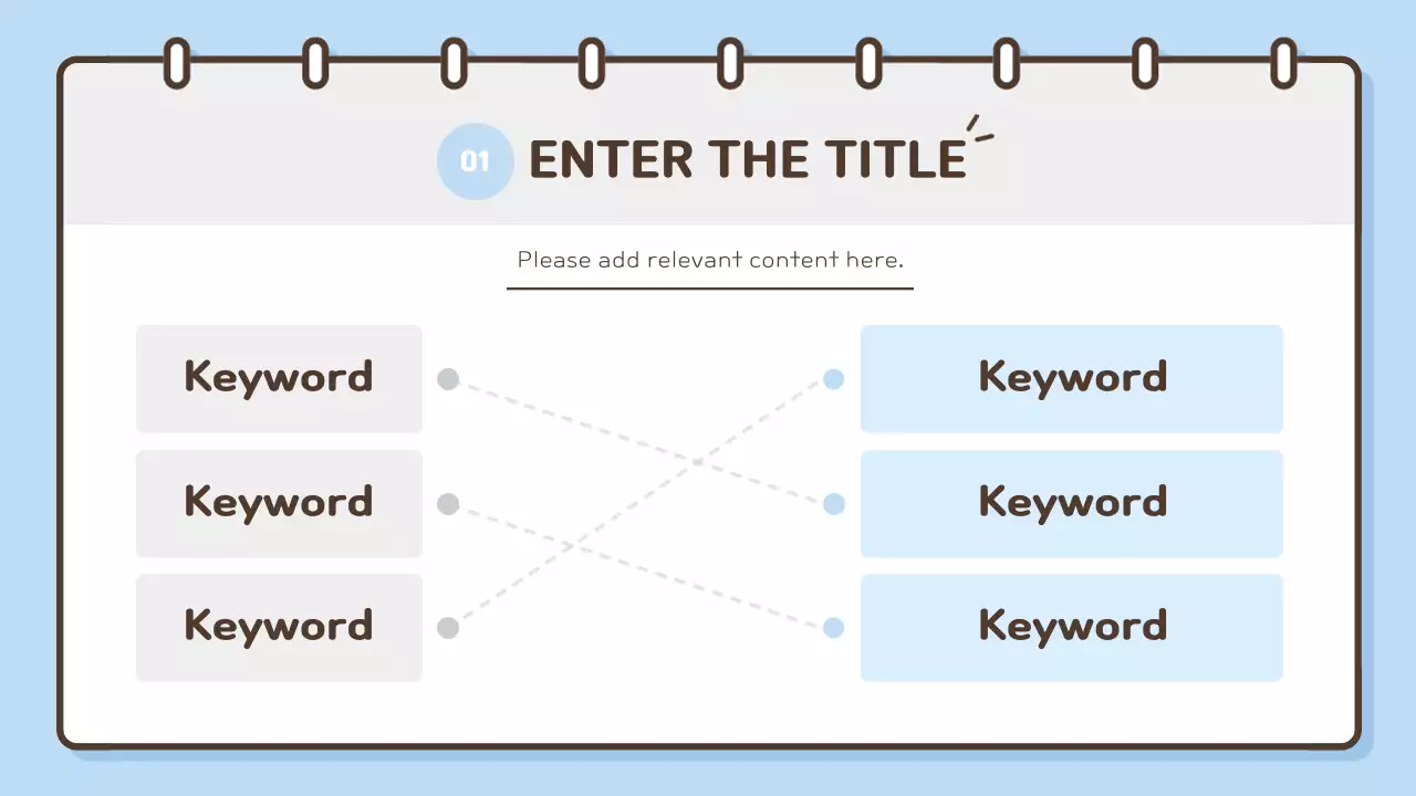 블루 심플 스터디 가이드 프레젠테이션