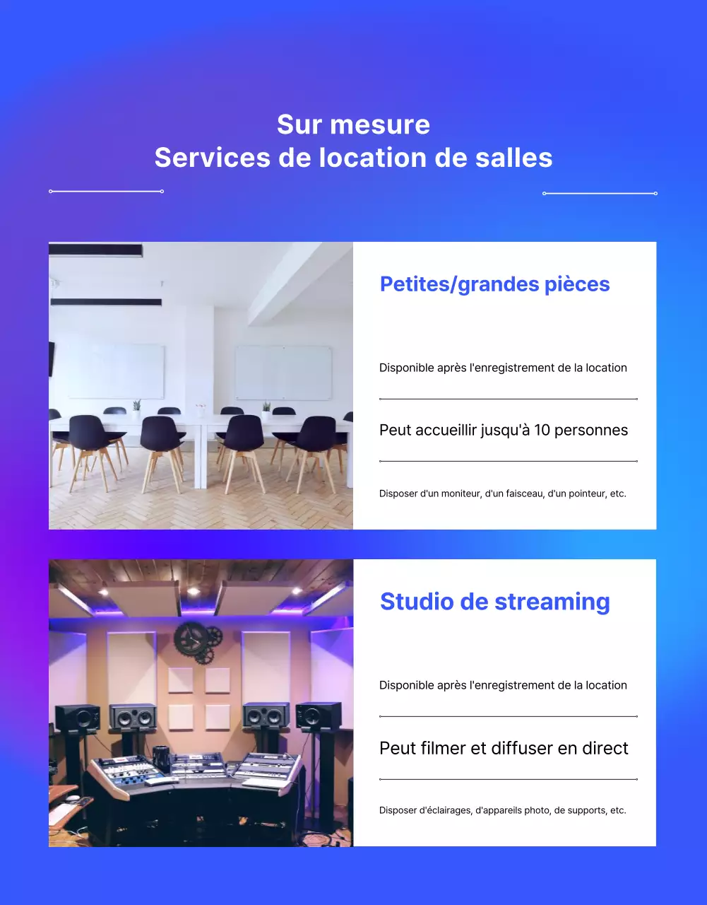 Promouvoir l'espace de bureau partagé moderne de Blue