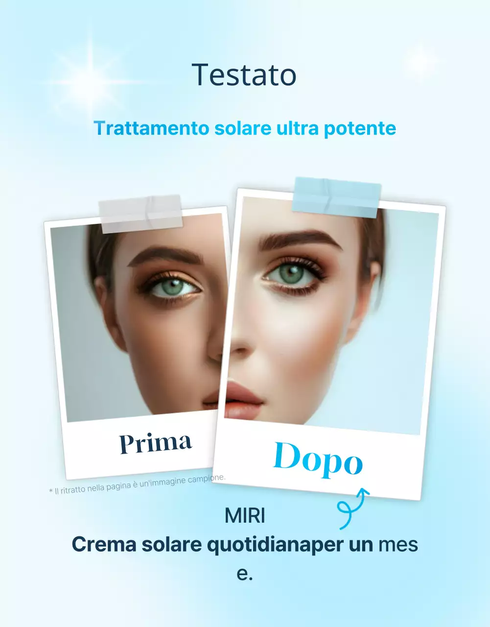Promuovete le creme solari stagionali estive nelle tonalità menta e azzurro di tendenza