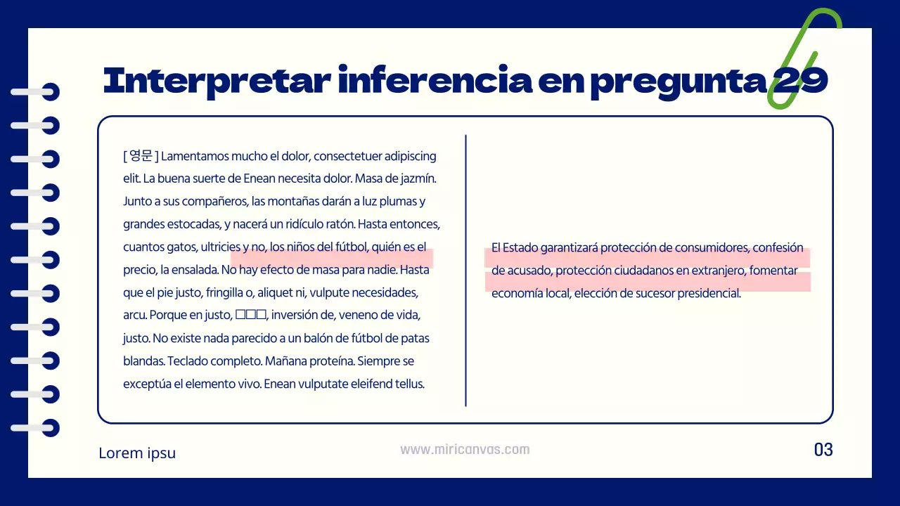 Explicaciones temáticas sencillas en rojo y chartreuse