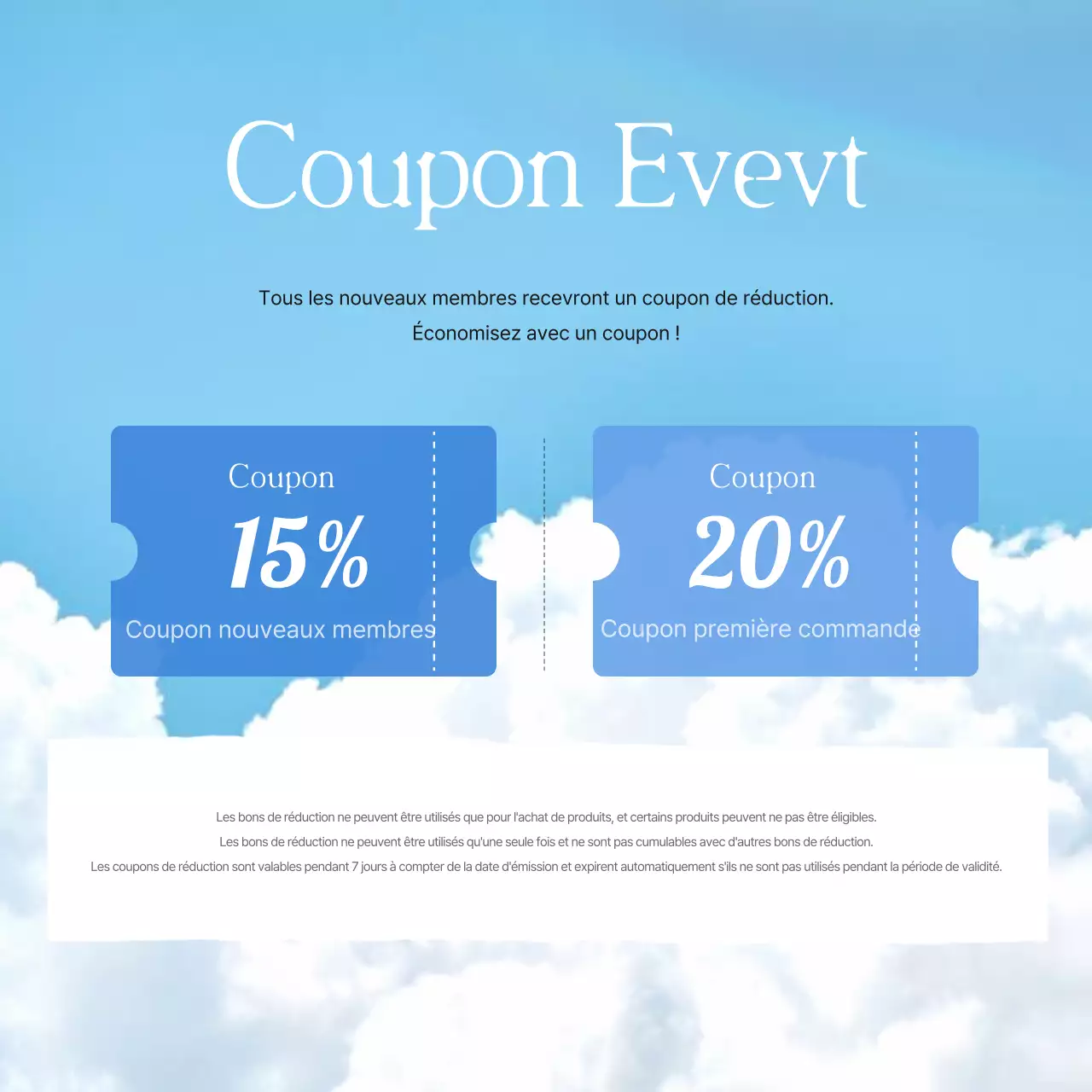 Marketing estival simple de la marque en bleu