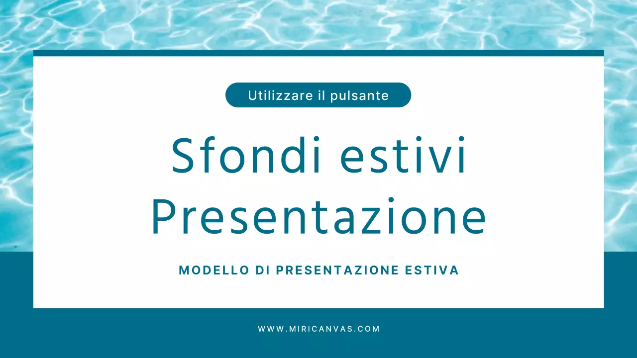 Semplice presentazione di sfondo estivo in bianco e menta