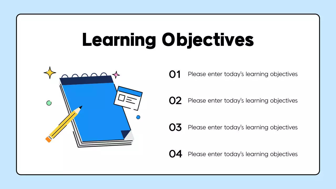 Blue Simple School Guide Presentation