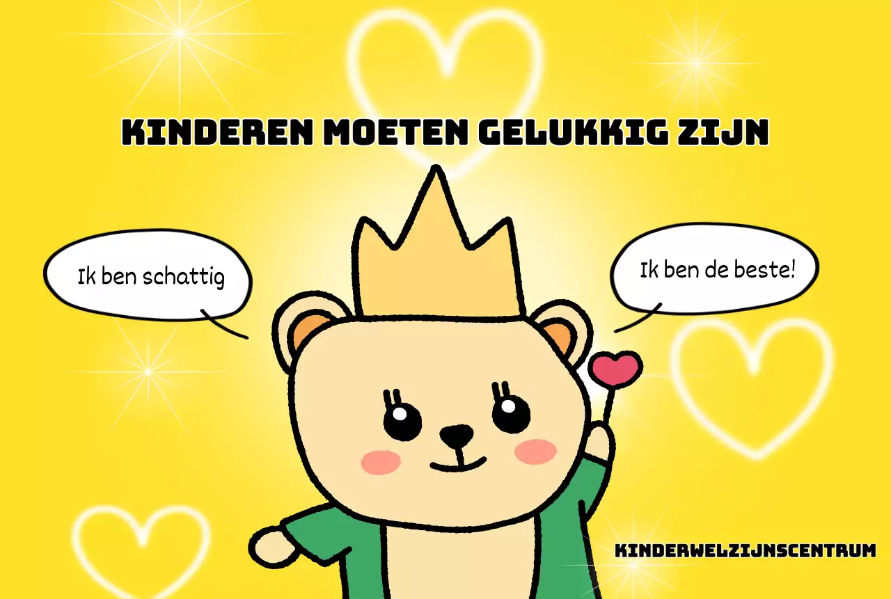 Helder, leuk kinderwelzijnscentrum met schattige figuurtjes