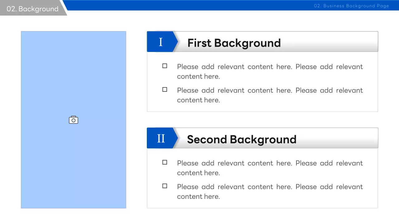 A Simple Business Strategy Report in Blue and Black
