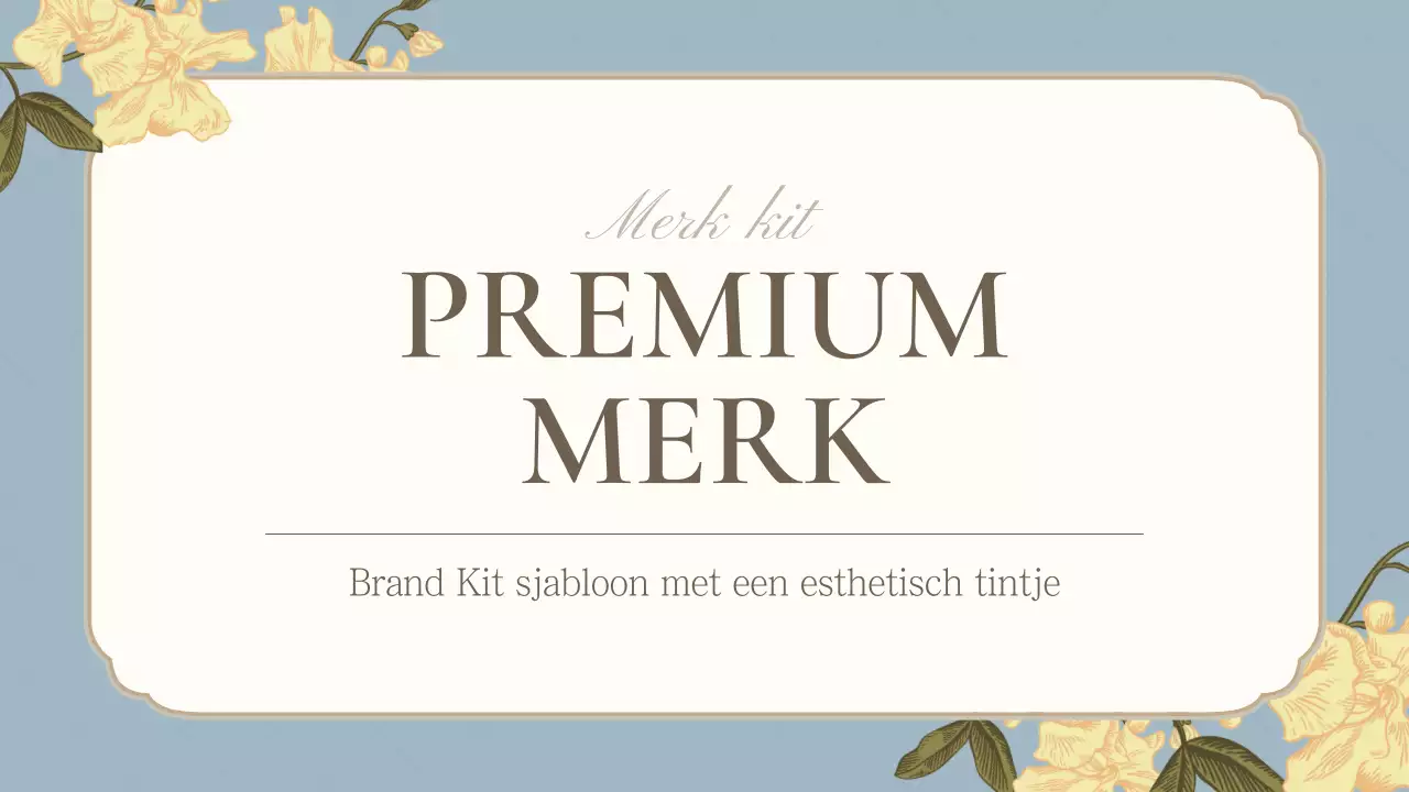 Een luxueus merkstatement in lichtblauw