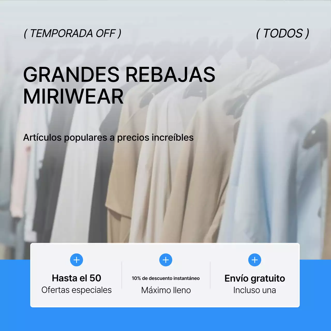 Una funda de moda en azul y blanco