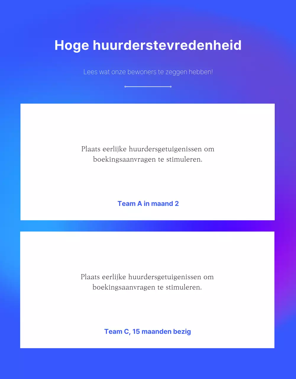 Blue's moderne gedeelde kantoorruimte promoten