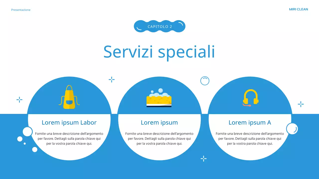 Presentazione dell'agenzia di pulizie Blue's lovely