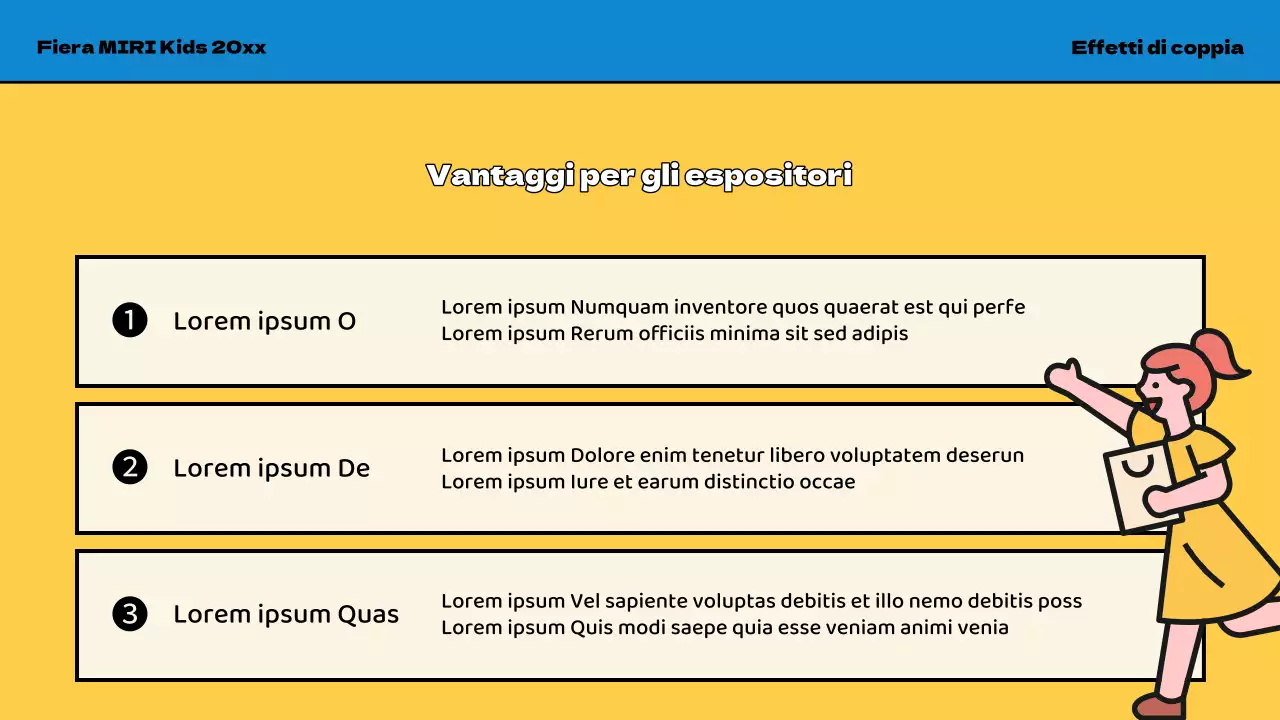 Promuovere la Fiera dei bambini gialli e blu